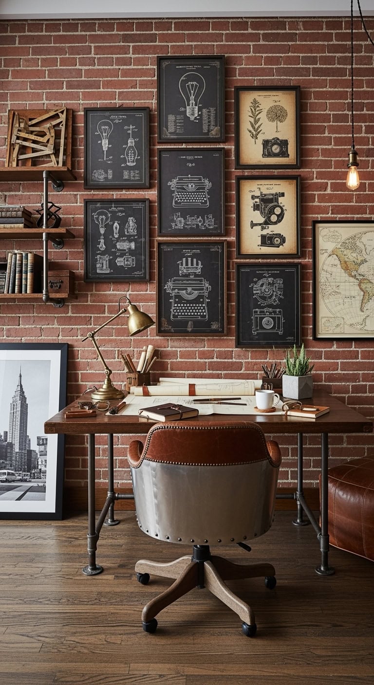 vintage industrial inventor s workshop vibe