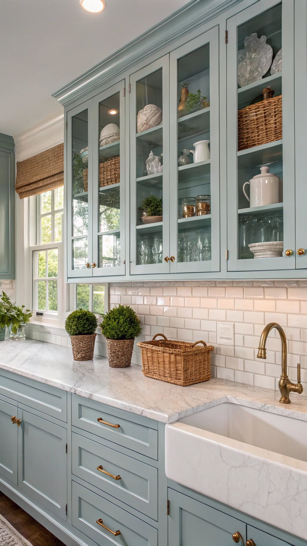 stylish glass front cabinet decor