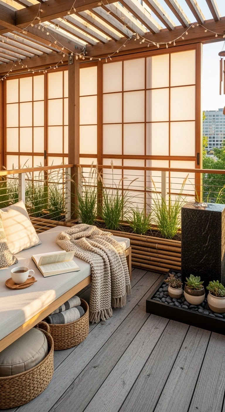 serene minimalist japanese inspired oasis