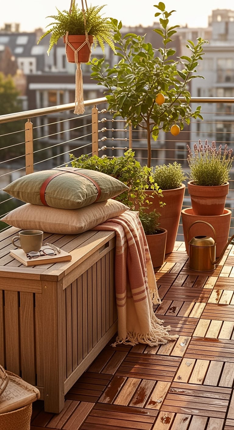 weather resistant outdoor storage benches