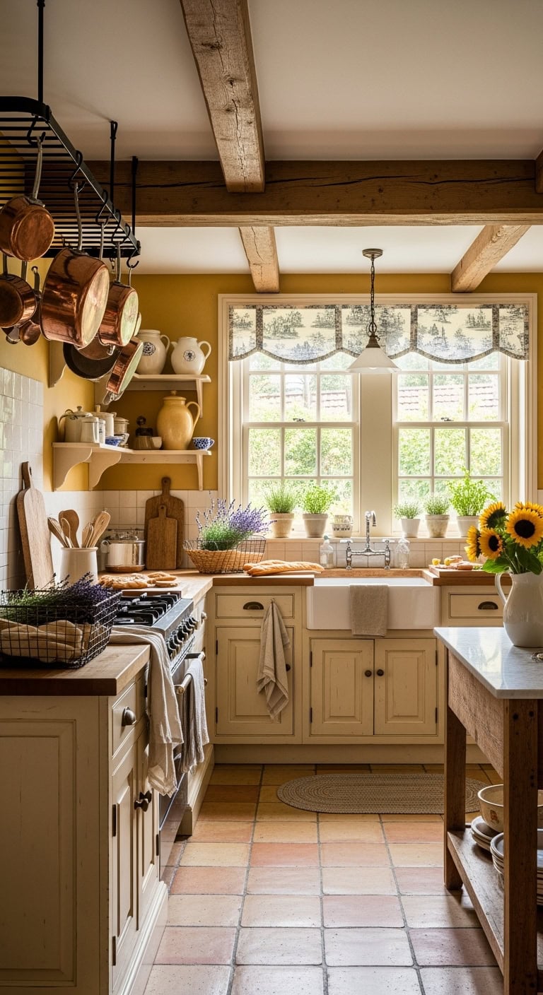 charming farmhouse french kitchen