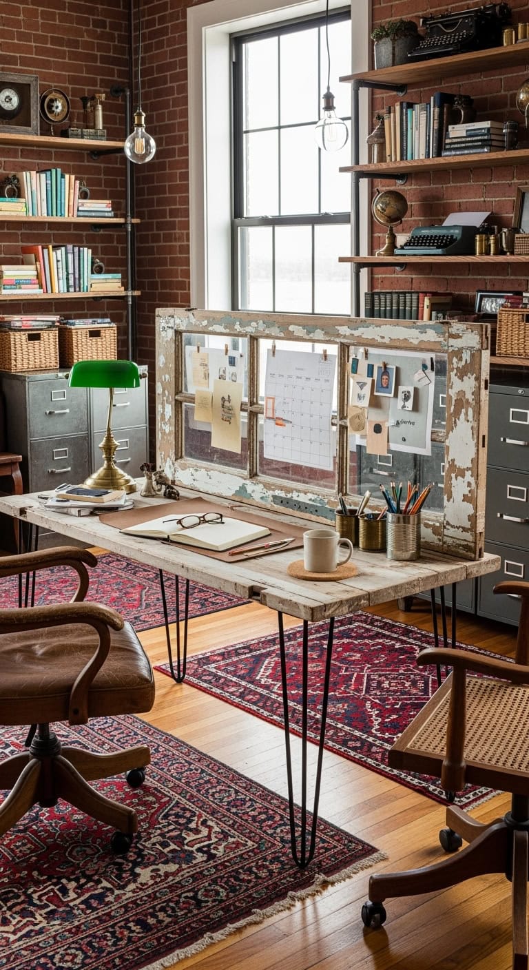 creative eclectic workspace inspiration