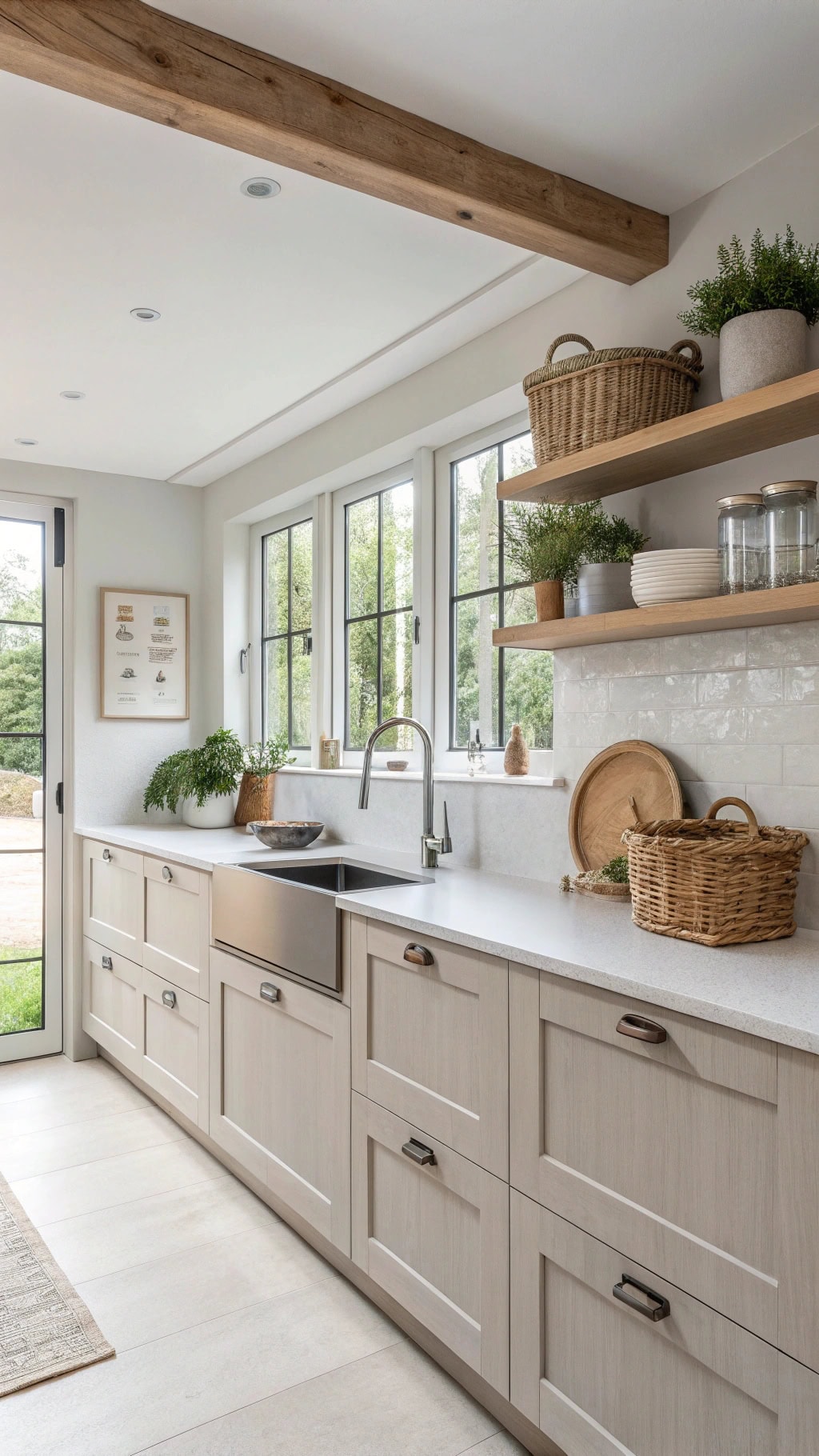 sleek scandinavian gray cabinet