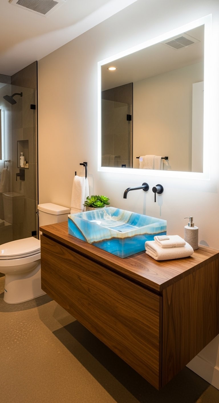 captivating vessel sink transforms vanity