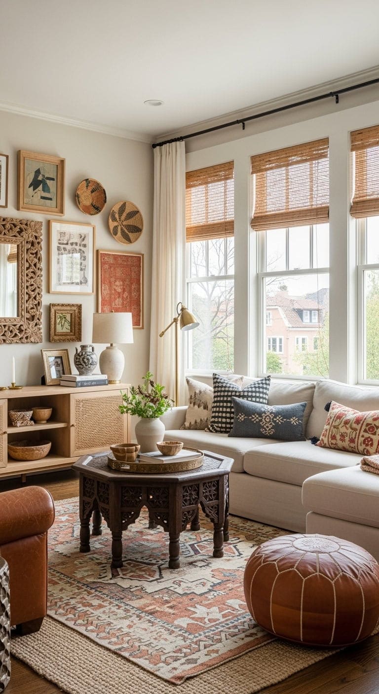 global inspired neutral collected look