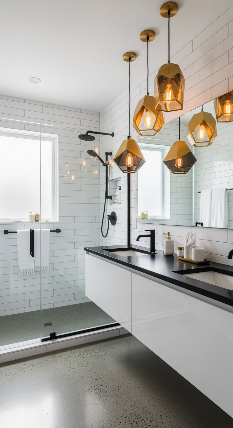 glowing contemporary glamorous vanity lighting