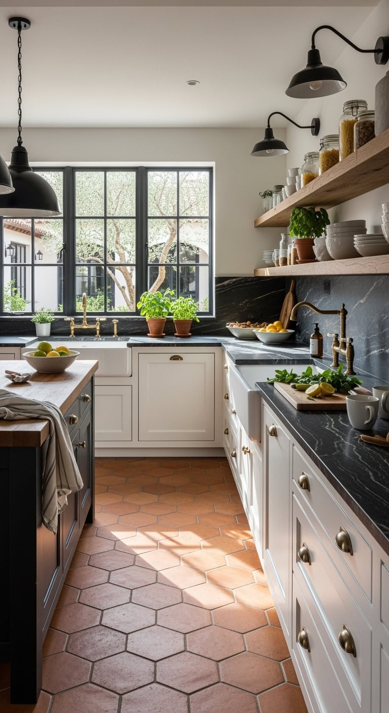 warm earthy cozy modern kitchen