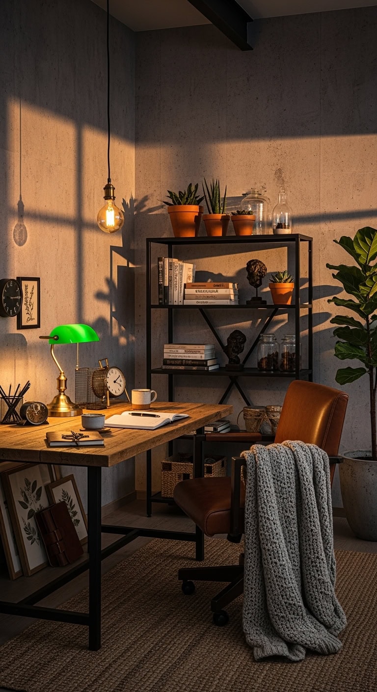 industrial concrete texture accented