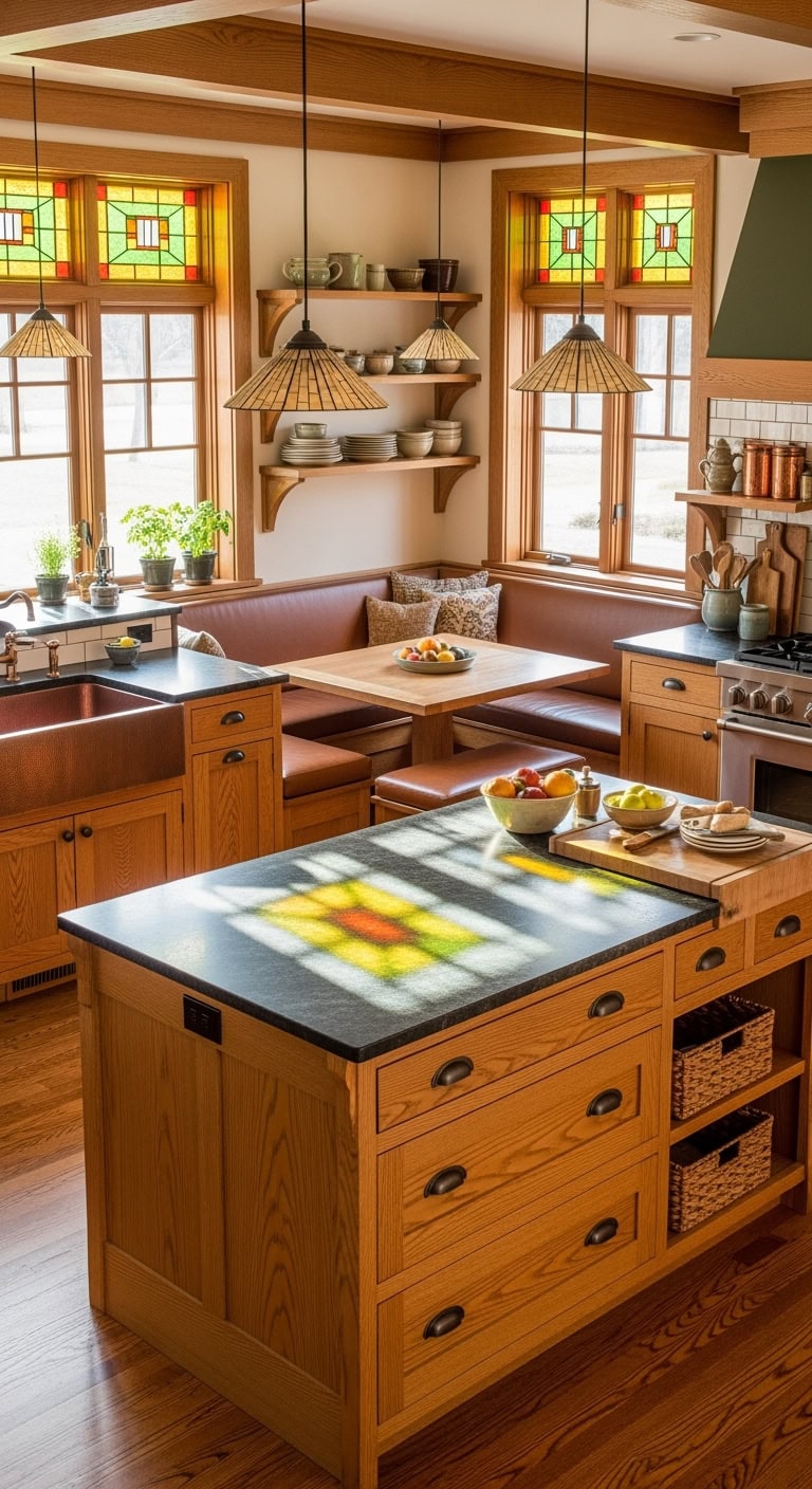 traditional mustard kitchen design