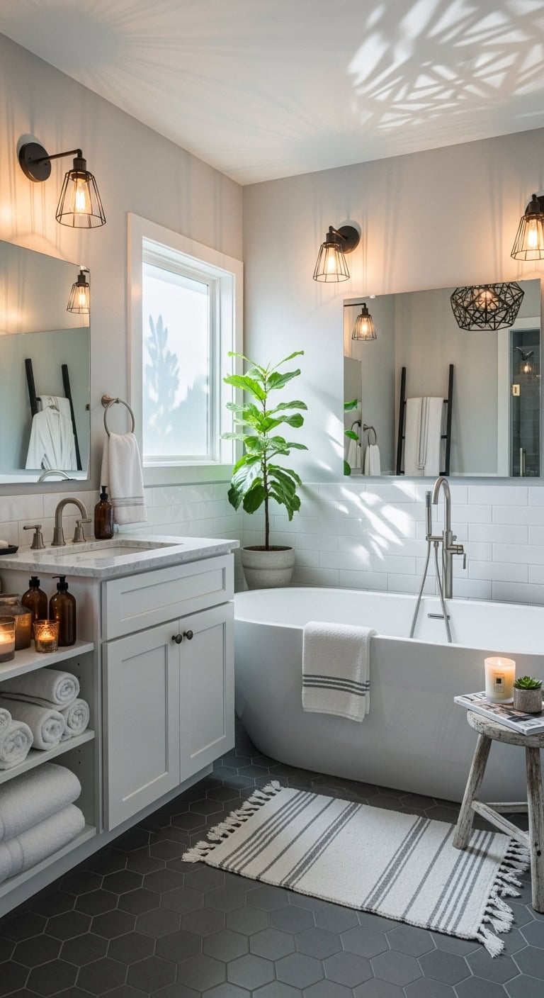 dramatic shadows create visual interest