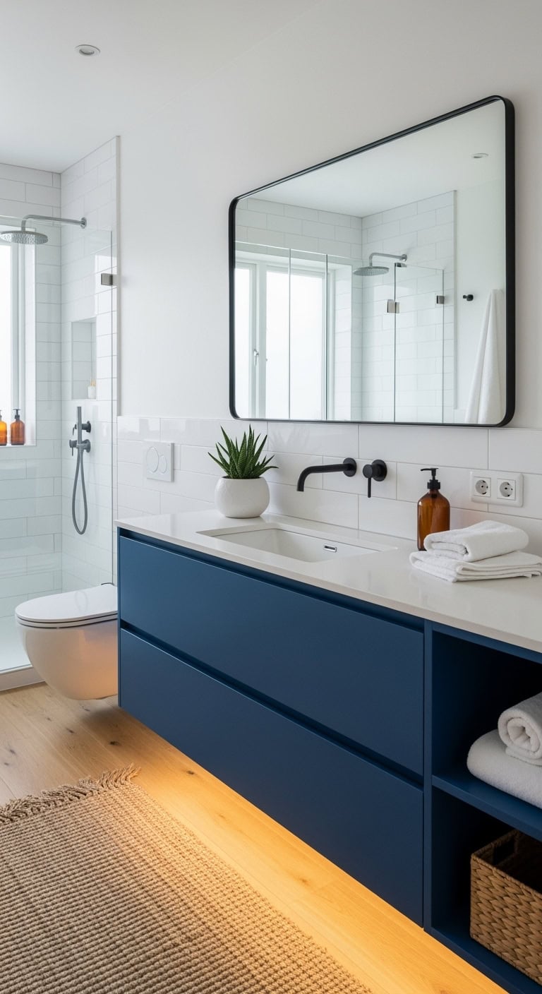 floating bold luxurious modern bathroom vanities