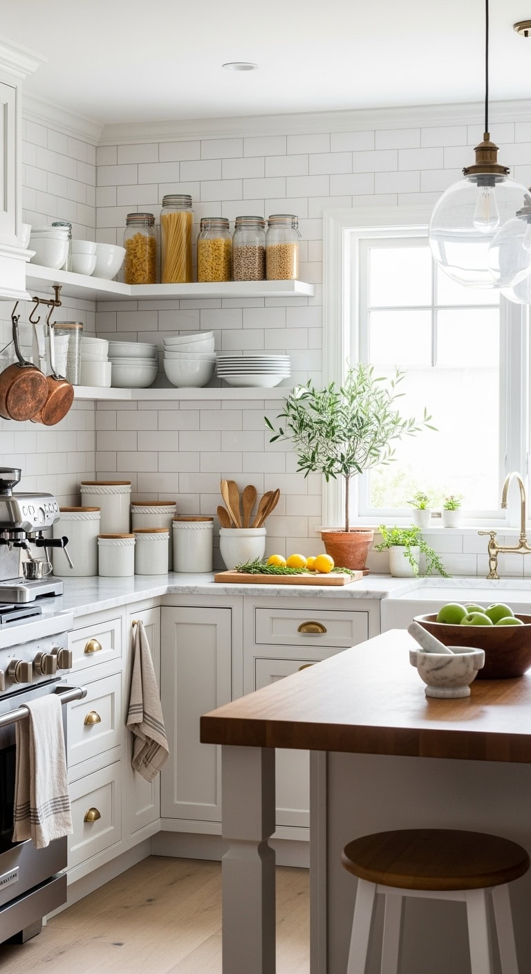 coastal inspired white ceramic storage canisters