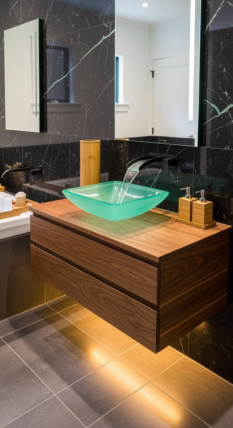 luxurious jade vessel sink centerpiece