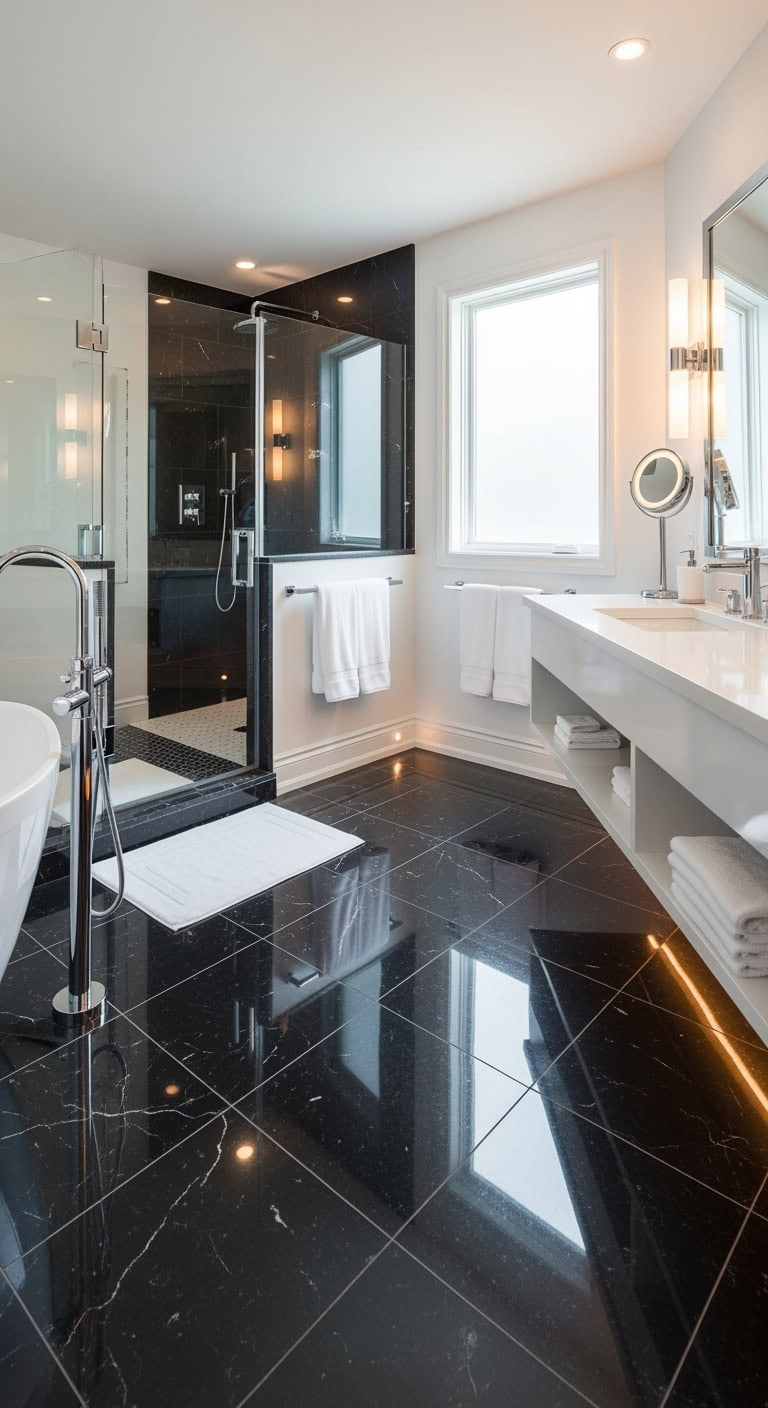 elegant reflective dramatic luxurious