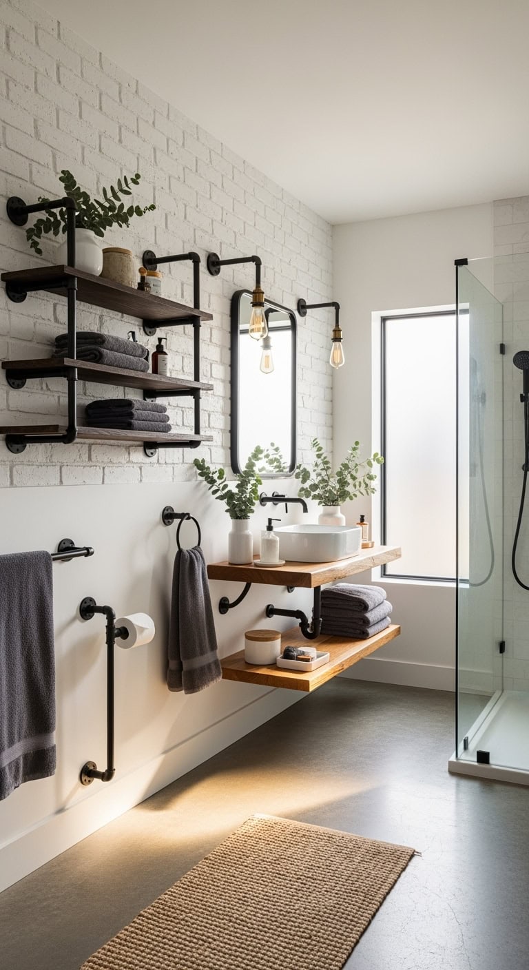 edgy versatile urban industrial bathroom fixtures