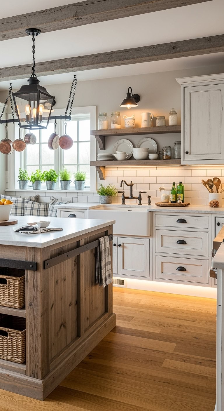 rustic elegance with contrast