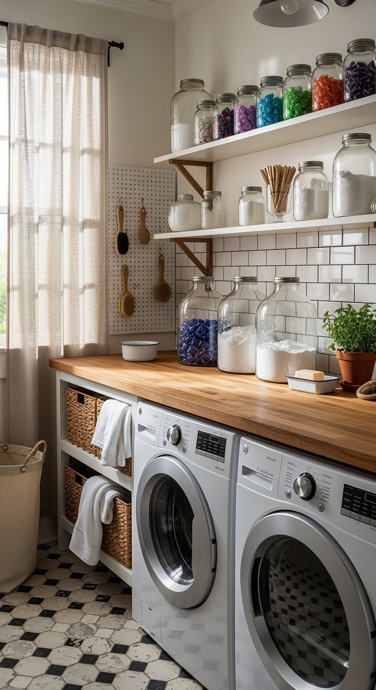 vintage mason jar storage decor