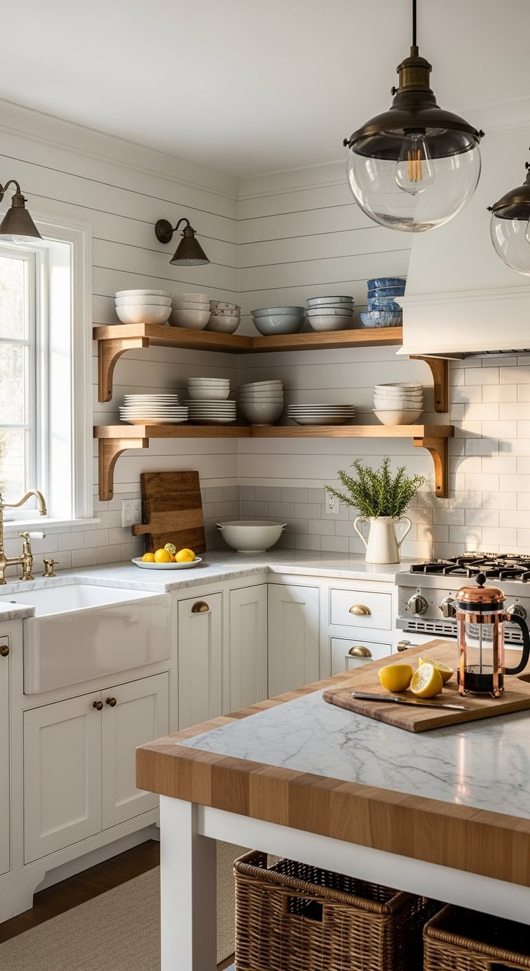 cozy farmhouse kitchen aesthetic transformation