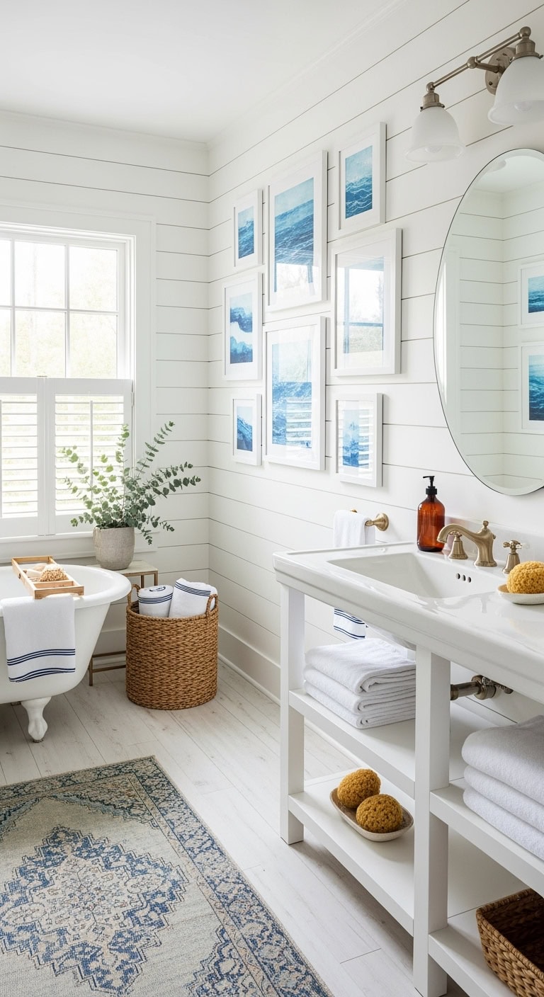 coastal minimalist ocean inspired art gallery