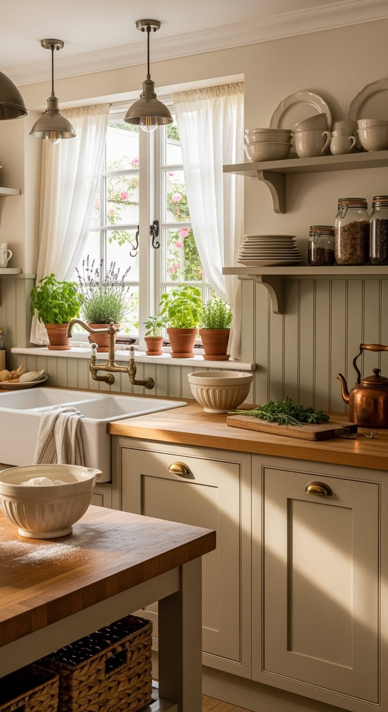 cottage sand kitchen charm