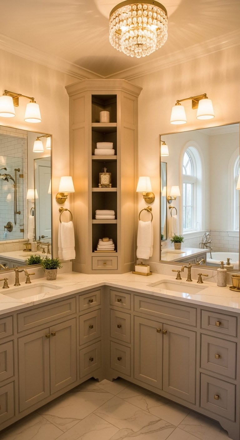 double vanity blissful coordination