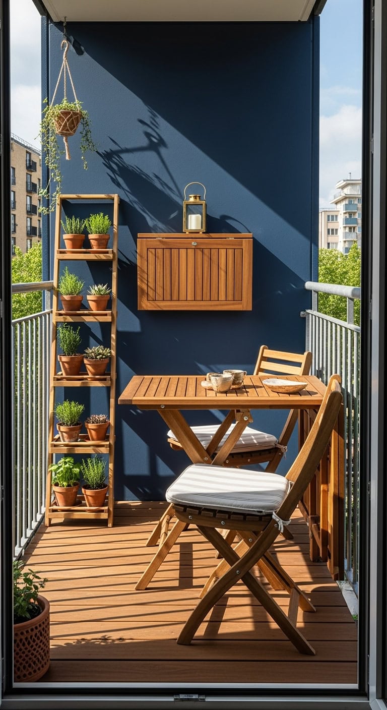 foldable balcony furniture makeover