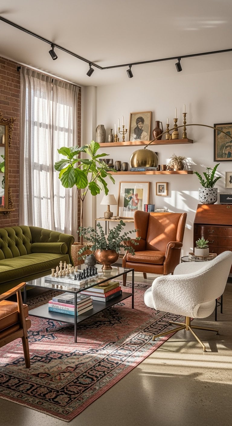 eclectic harmonious contrasting character rich