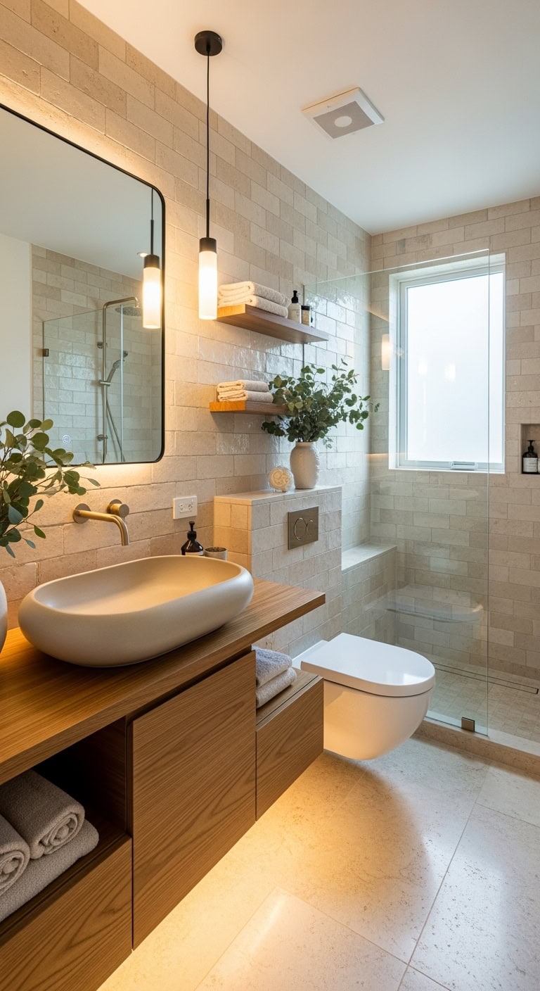 artistic elevated bathroom vessel sink