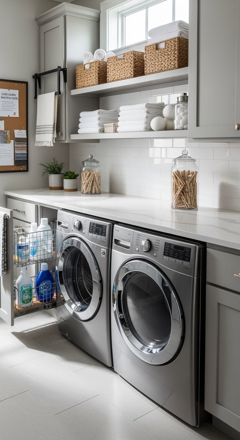 maximize narrow washer gap storage