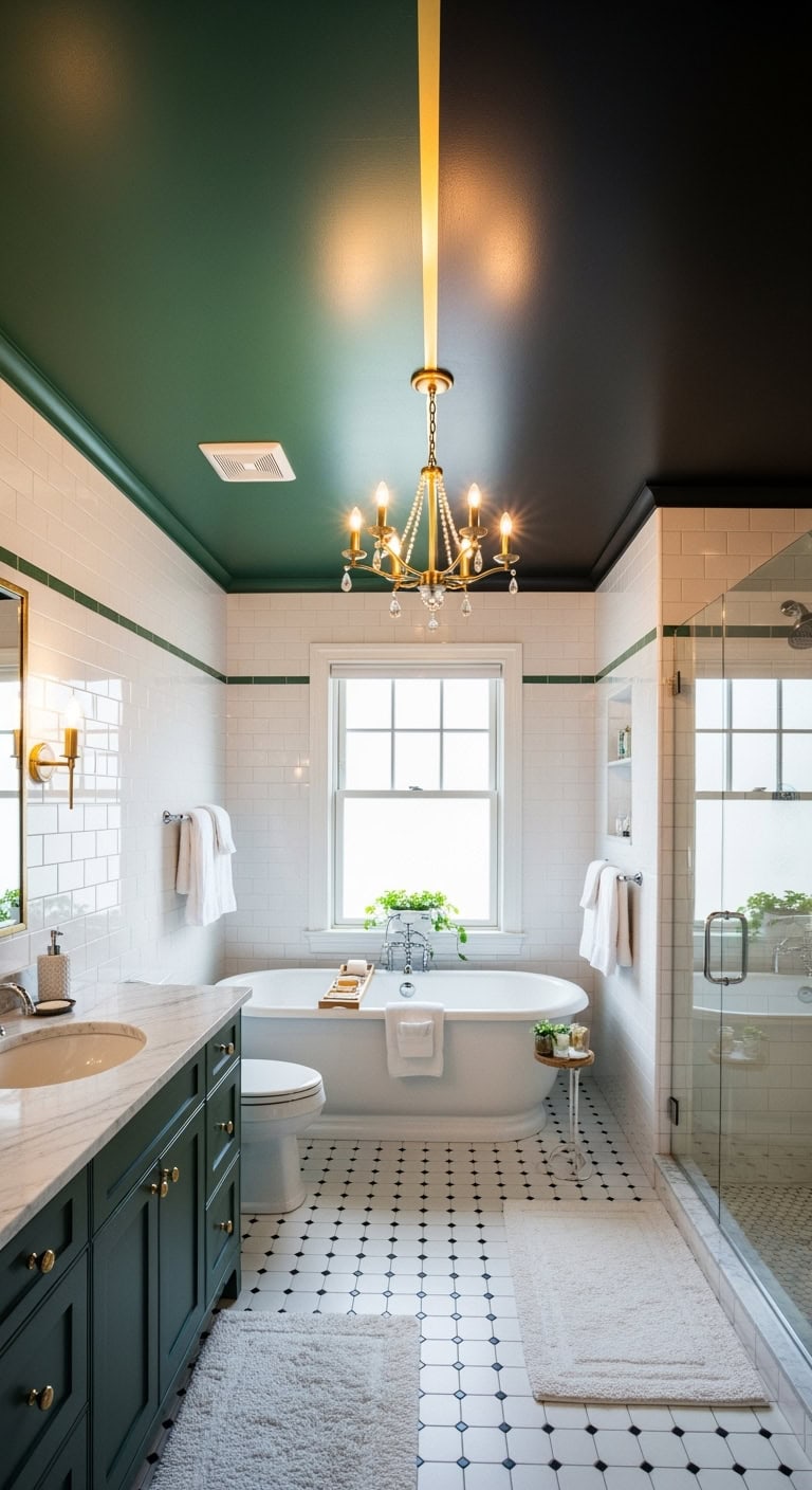 dramatic two toned ceiling design showcase