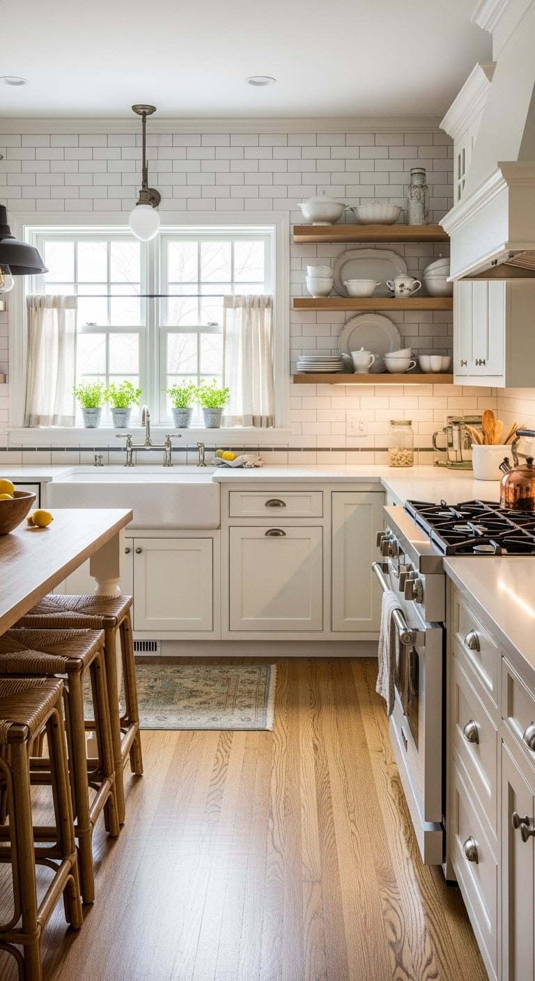 farmhouse kitchen stylish charm
