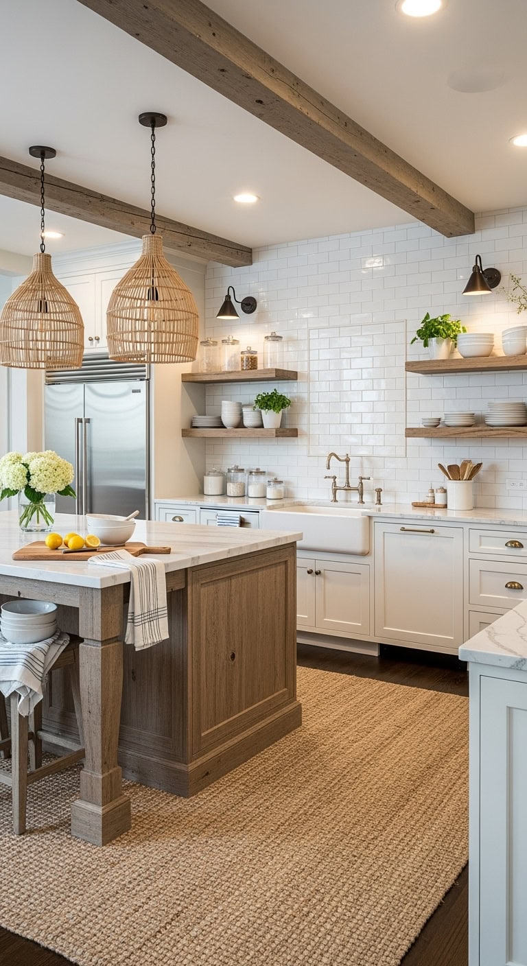 coastal chic kitchen design
