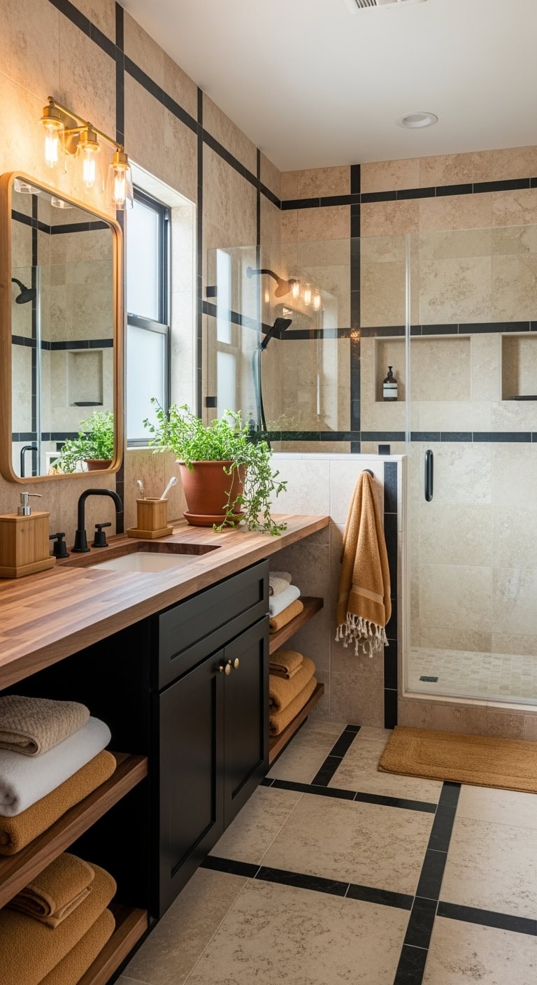 sophisticated spa like moody textured