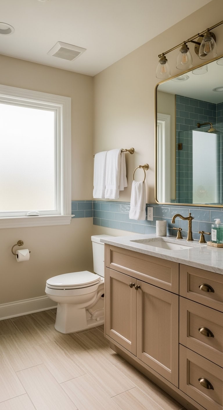 subtle metallic warm finishing touches