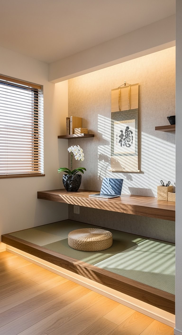 minimalist sanctuary transformative office nook