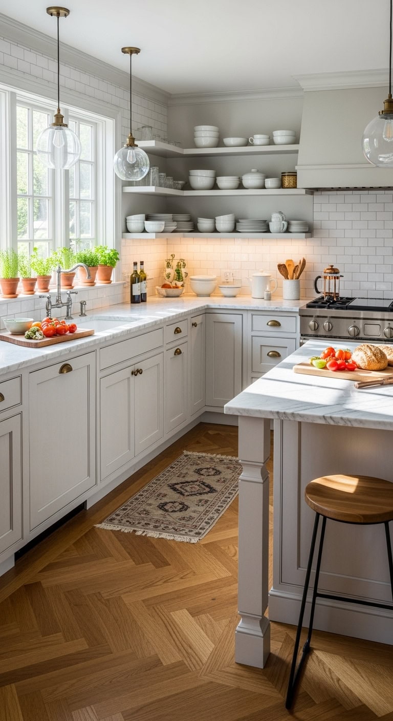 sophisticated european villa inspired kitchen