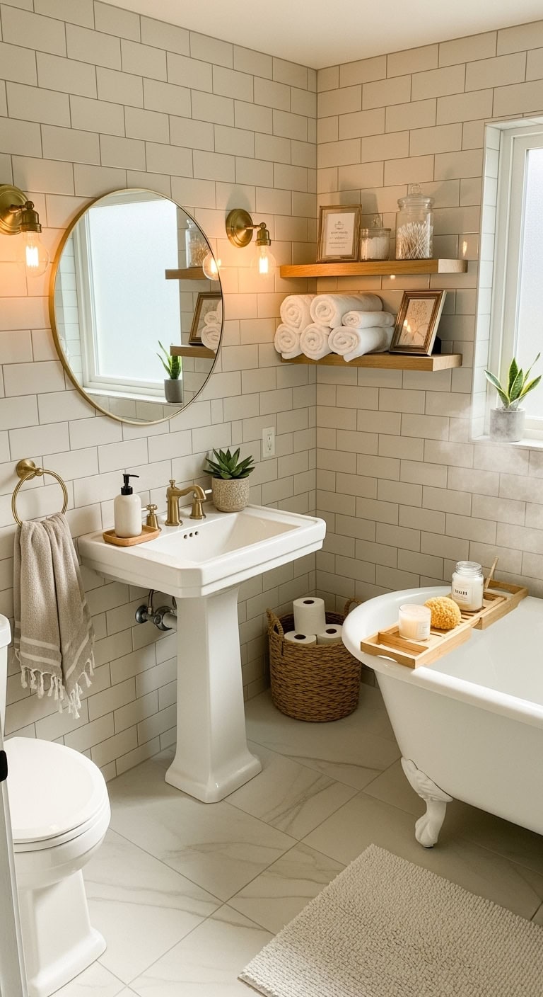 simple cream tile maintenance