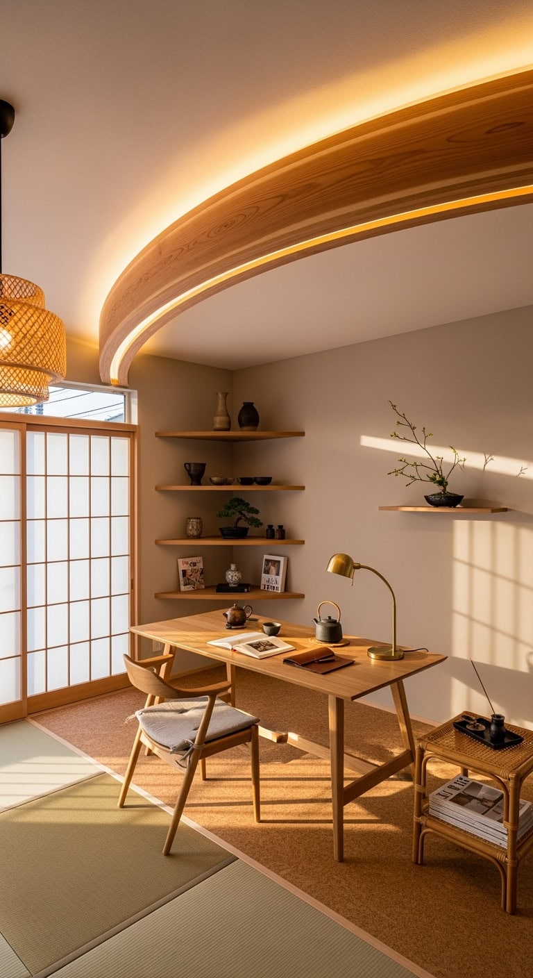 warm woodsy sculptural transformative