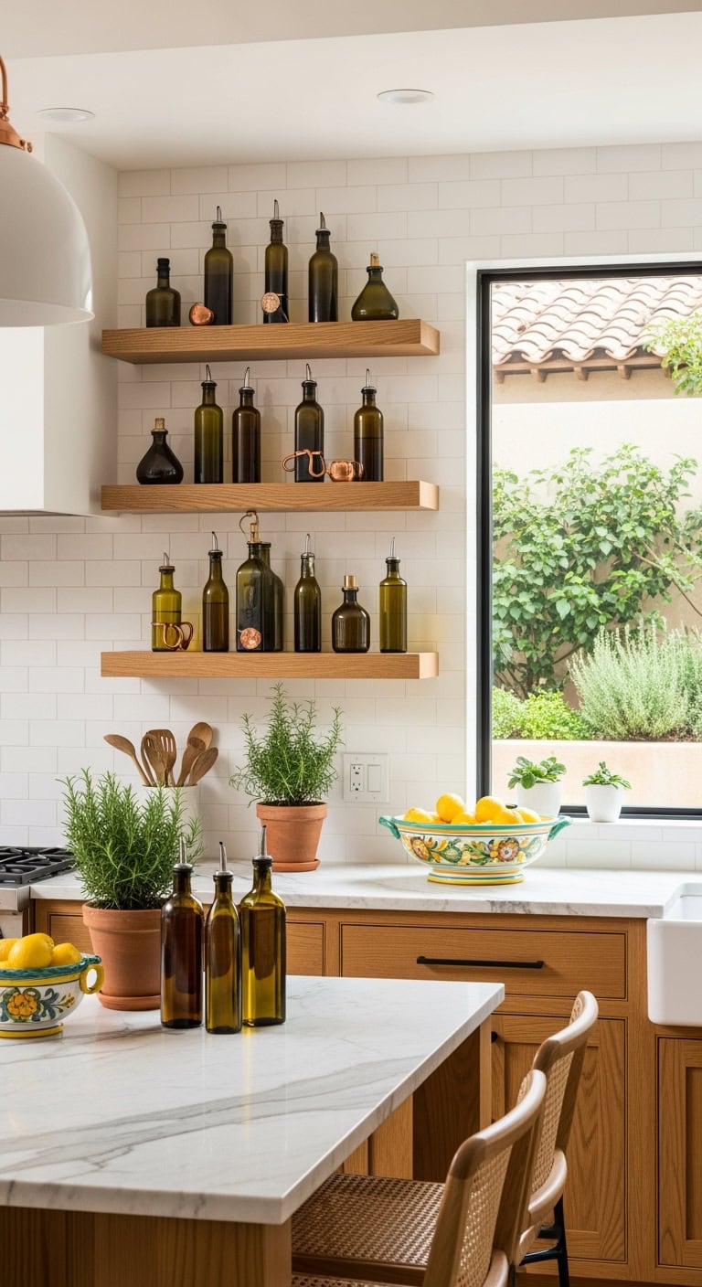 mediterranean inspired cooking display