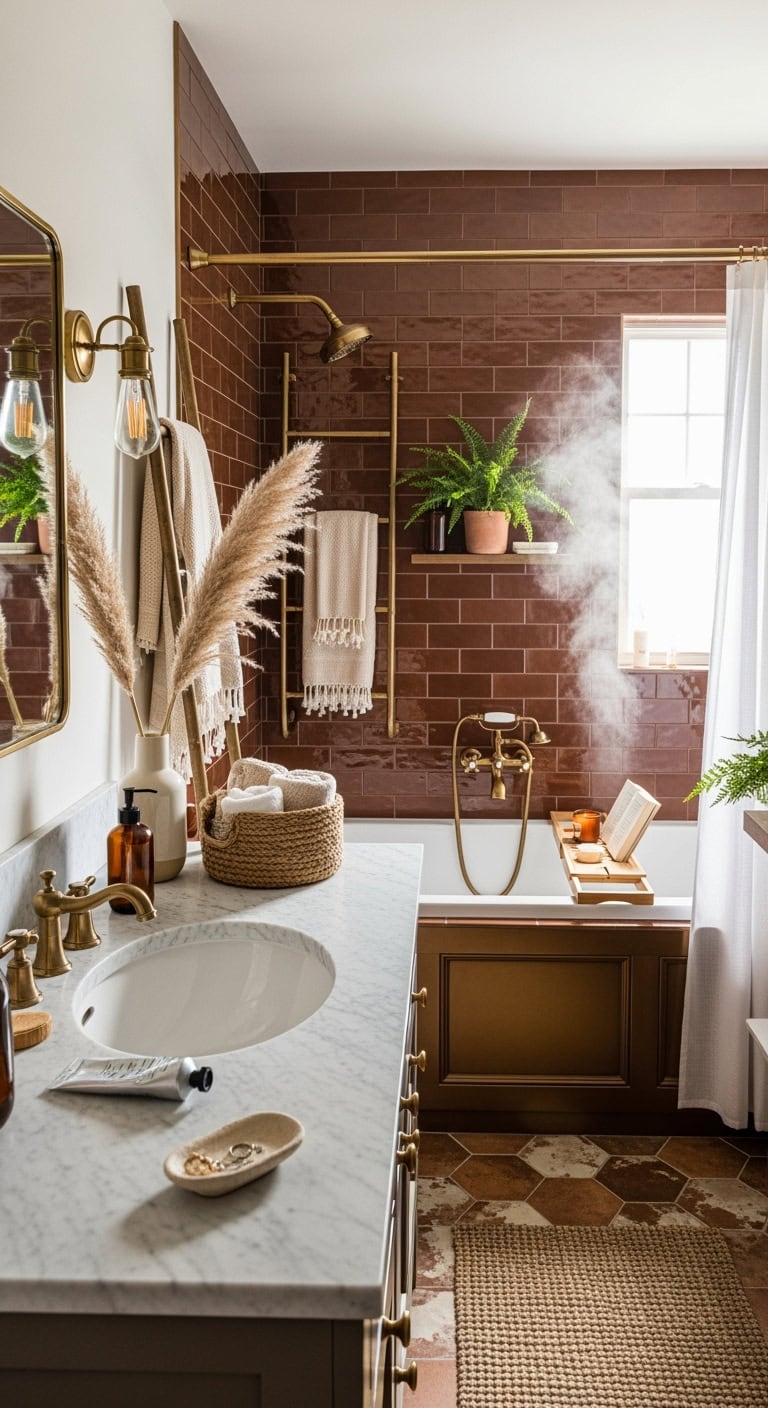 moody luxe bronze bathtub sanctuary