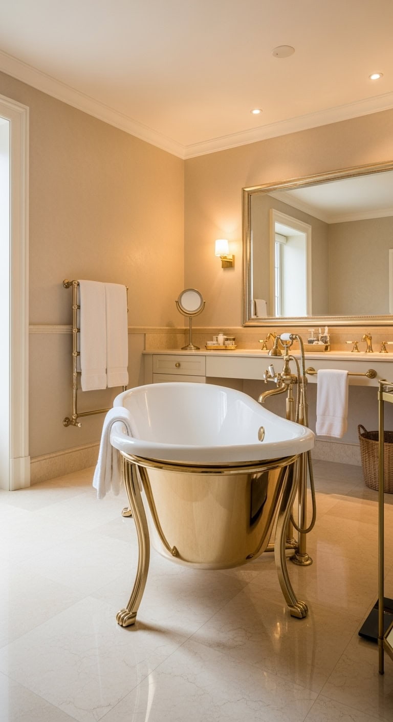 gilded luxurious sculptural statement making