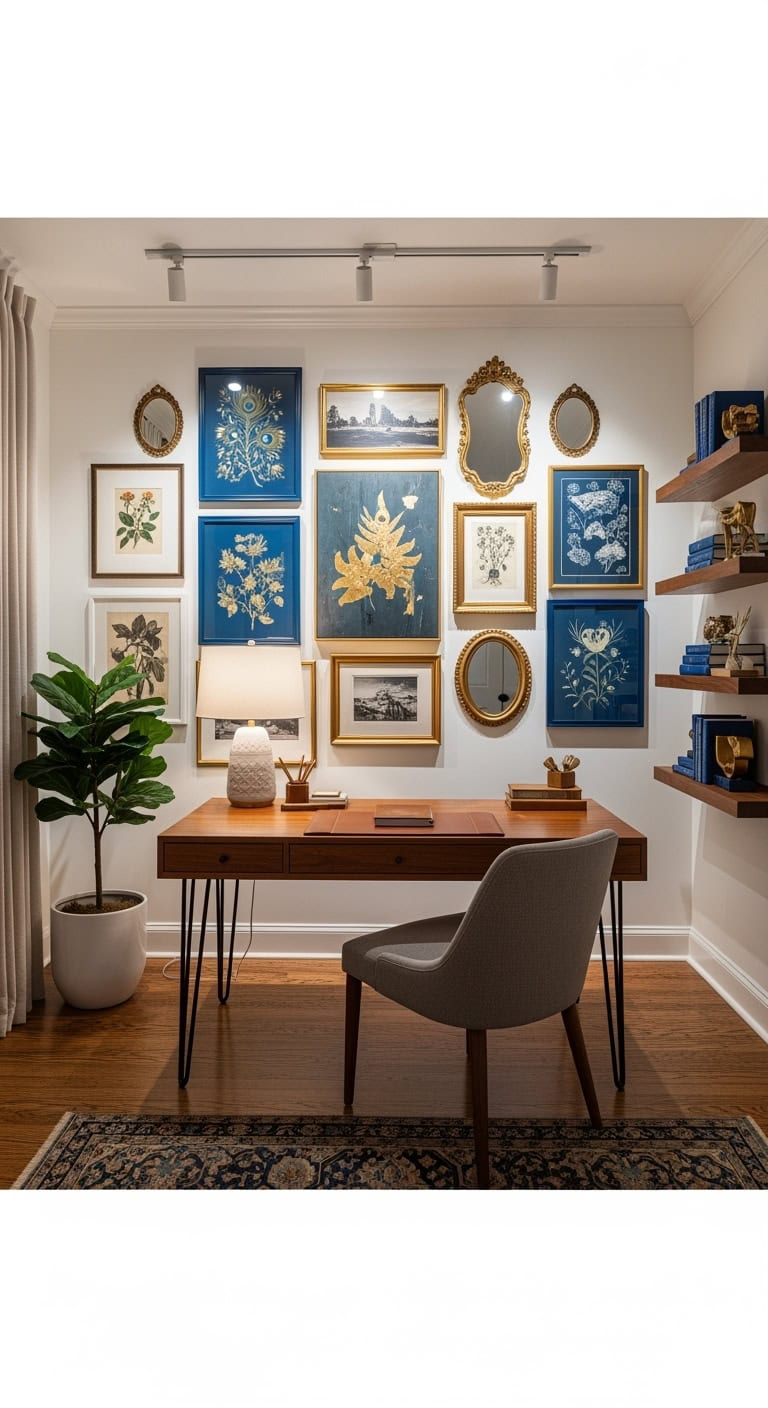 curated bold transformative gallery wall