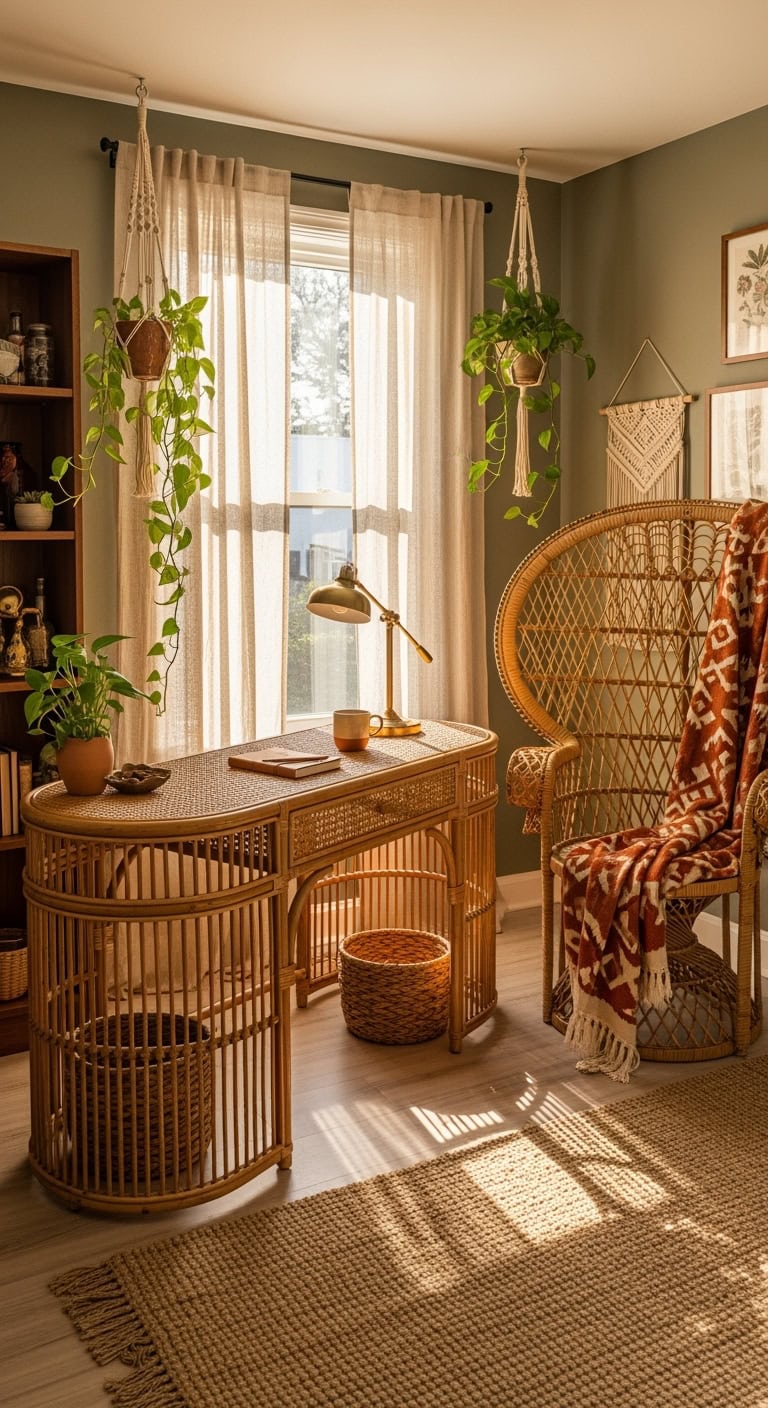 bohemian natural earthy cozy