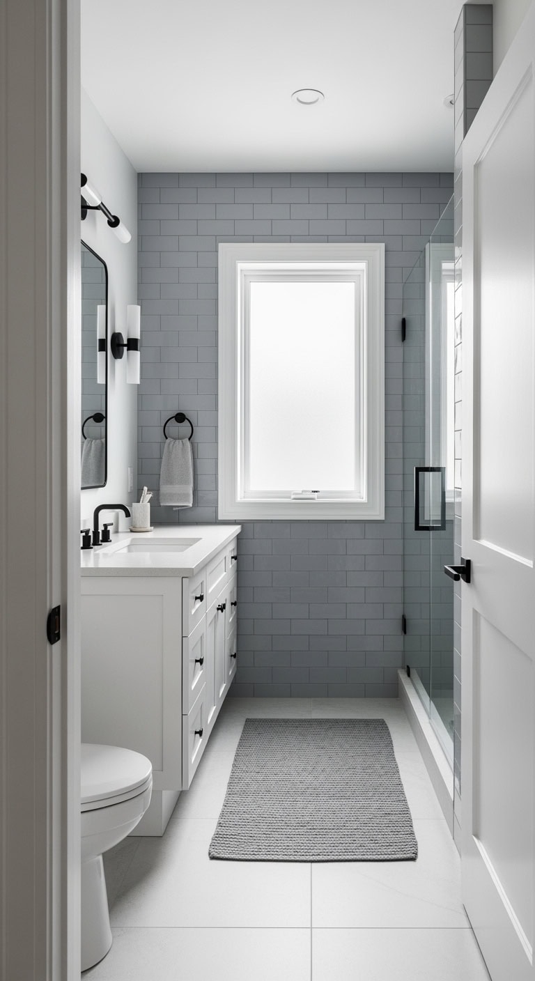 scandinavian minimal luxury bathroom