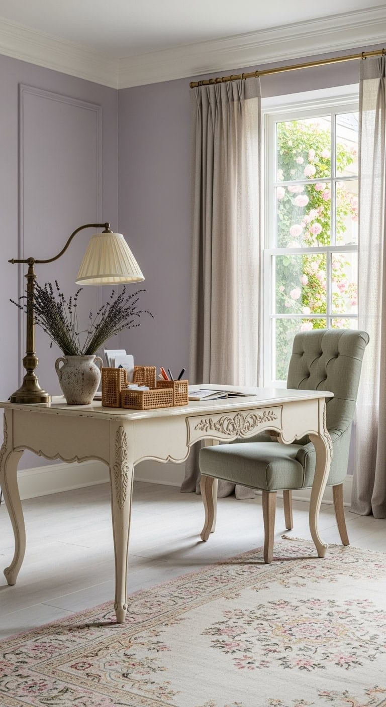 romantic vintage french workspace