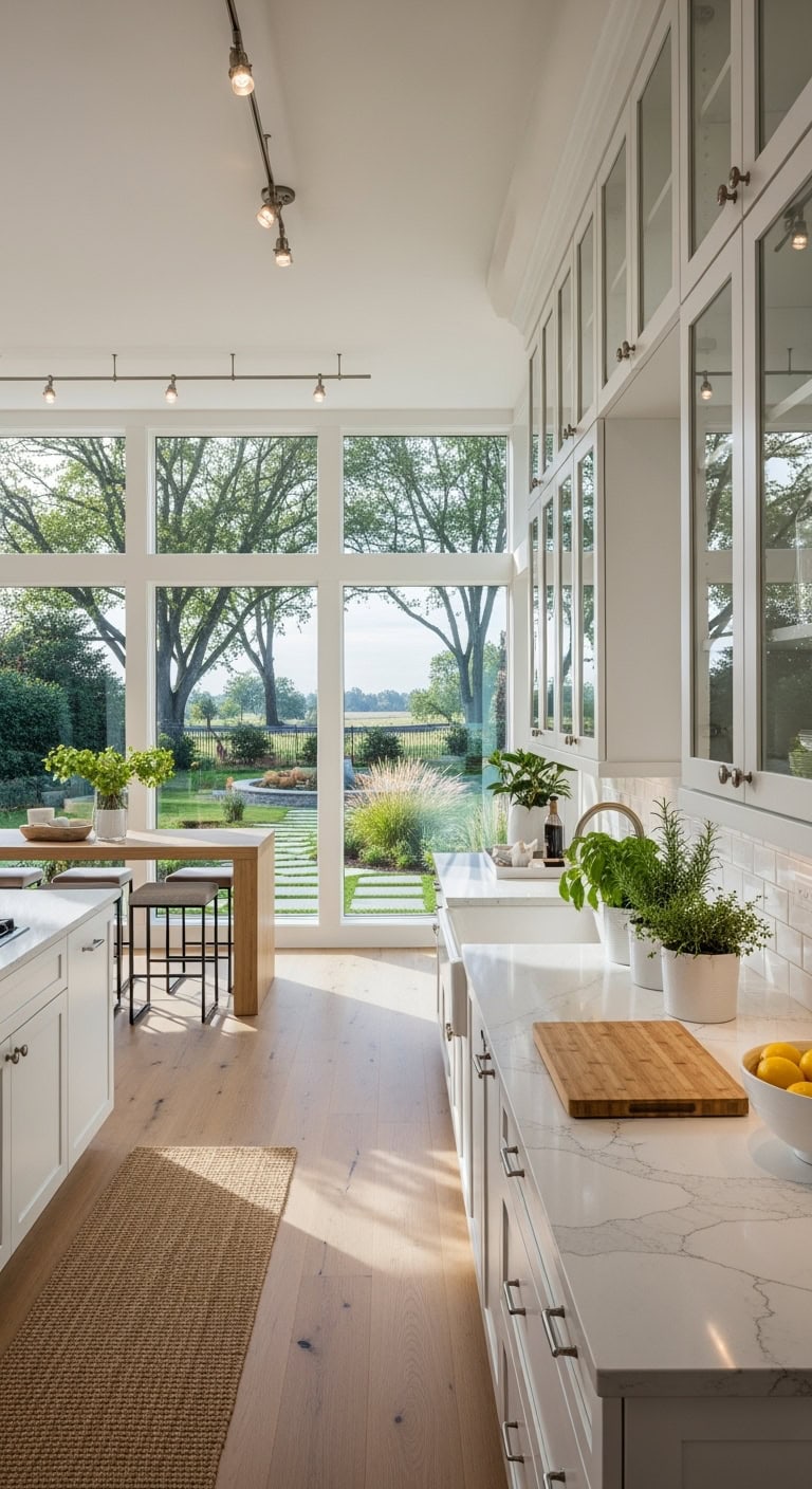 garden lit bright kitchen makeover