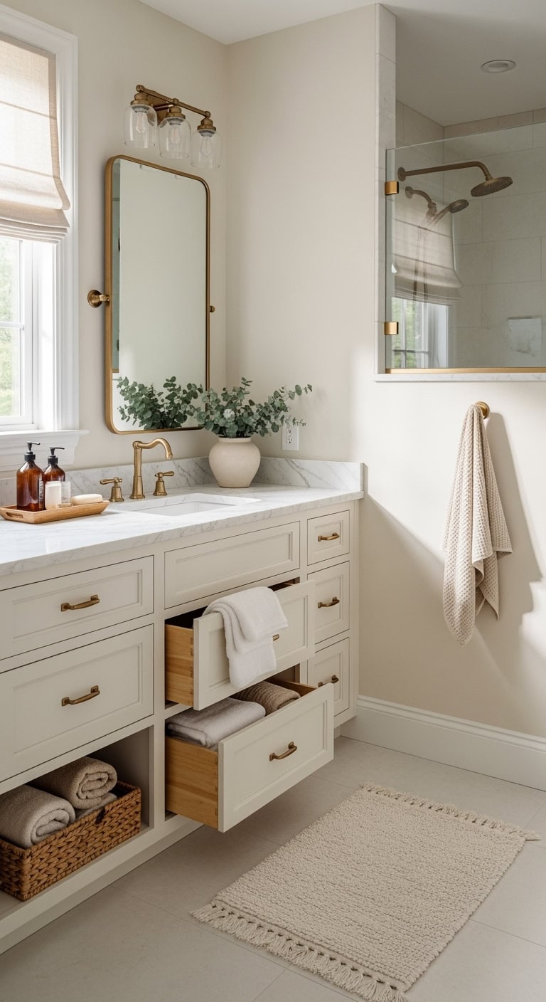 elegant subtle champagne bronze accents