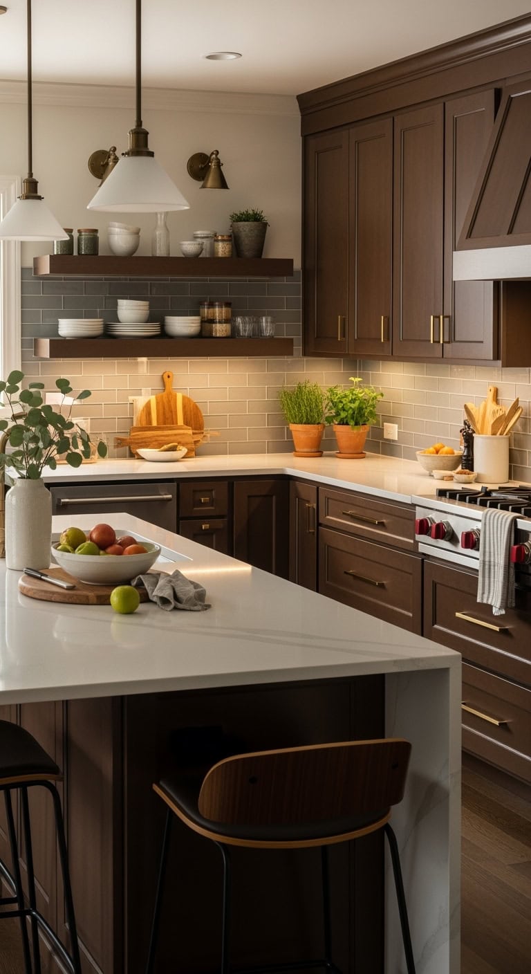 modern espresso cabinet elegance