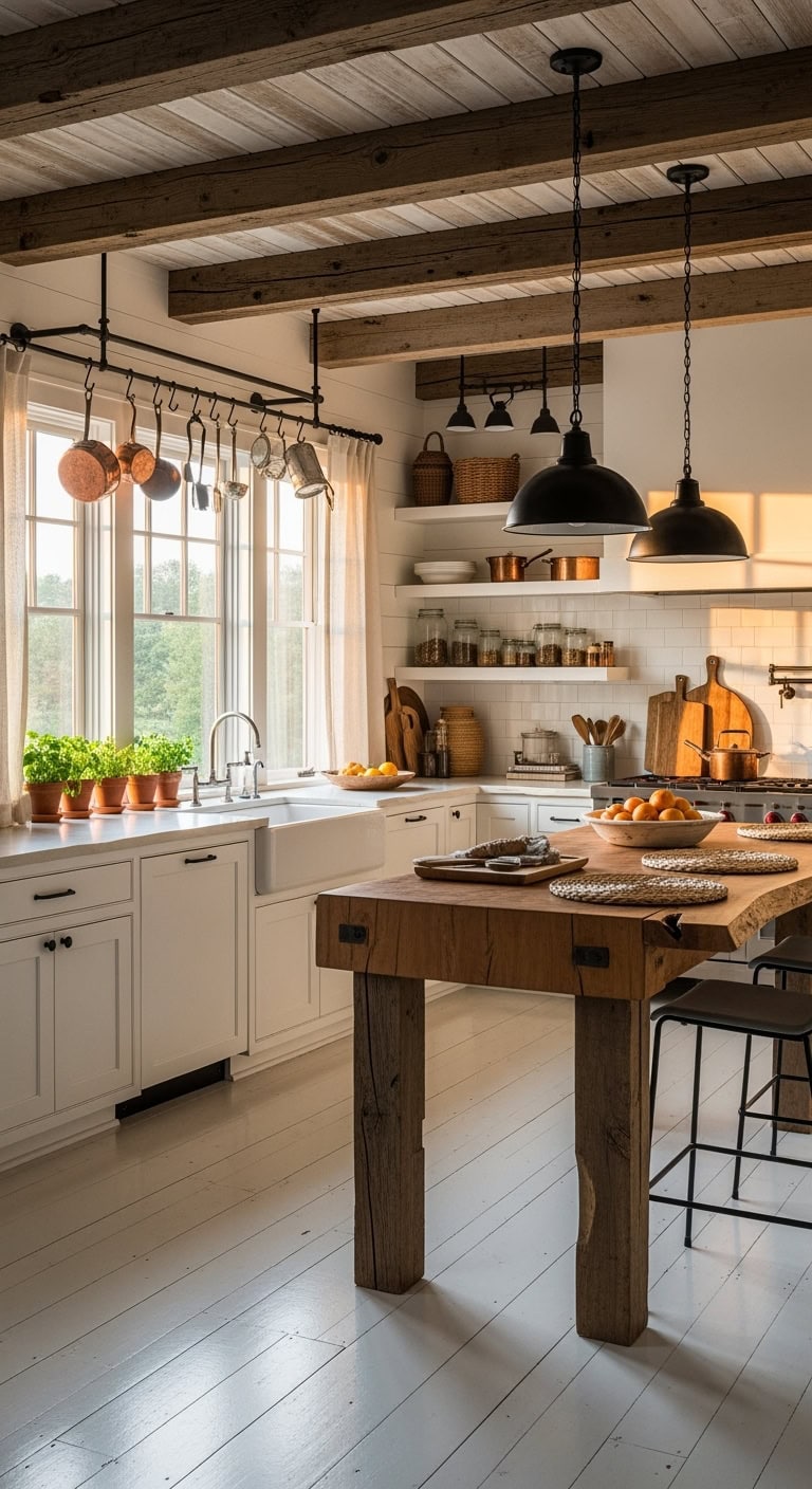 cozy rustic kitchen vibes