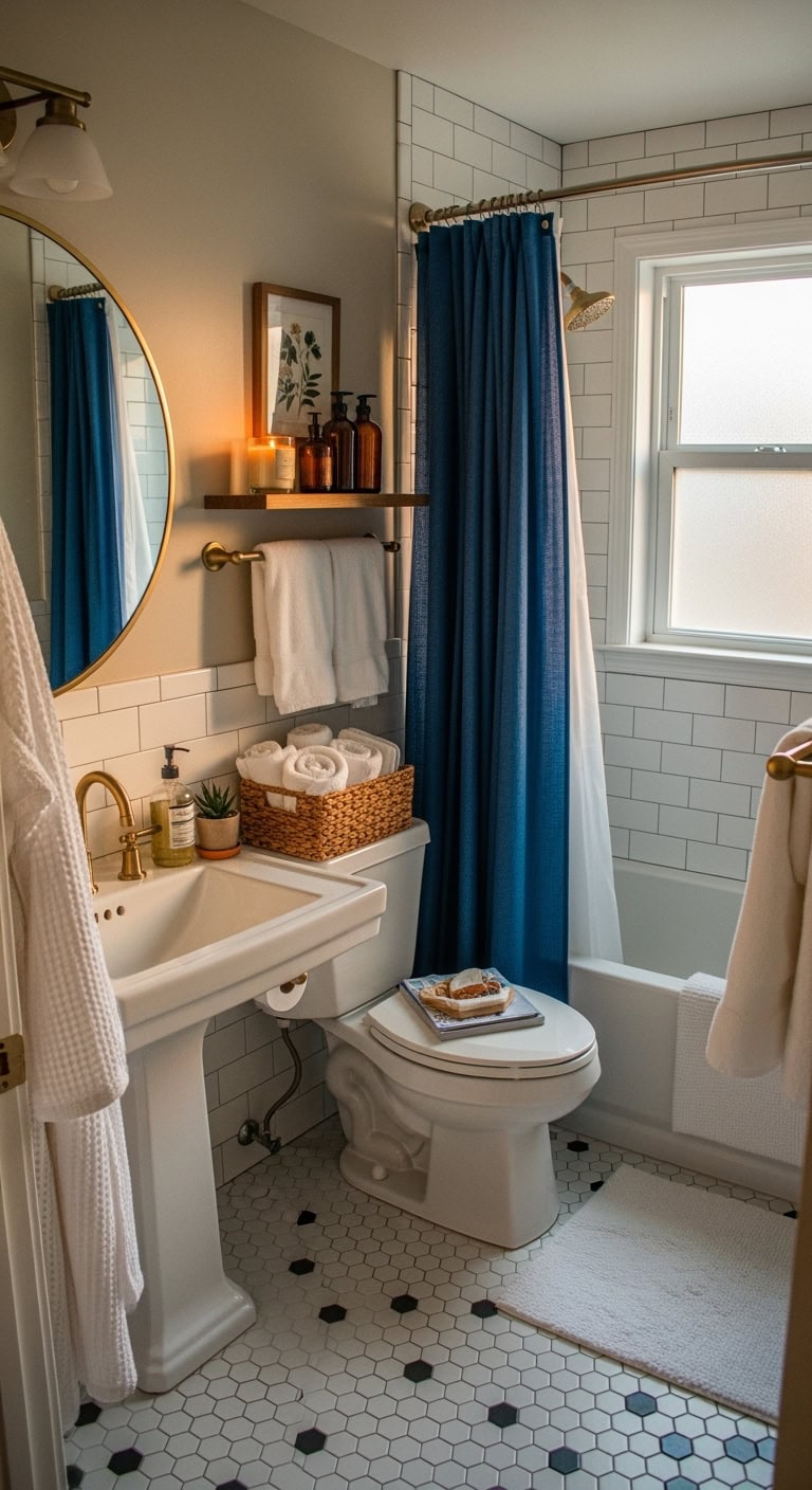 vibrant energizing calming shower curtain psychology